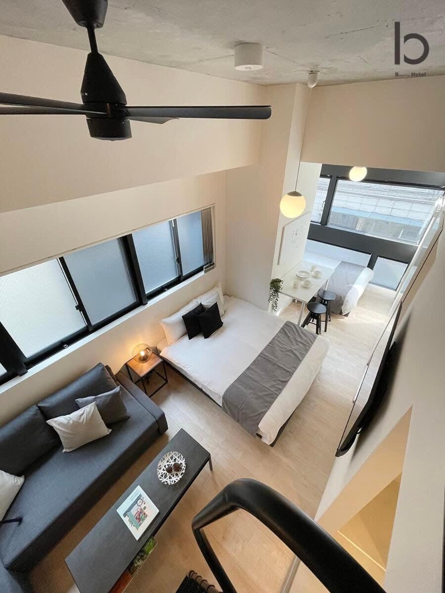 Bhotel Nekoyard - Modern Loft Studio Steps From Peace Park Hiroşima Dış mekan fotoğraf